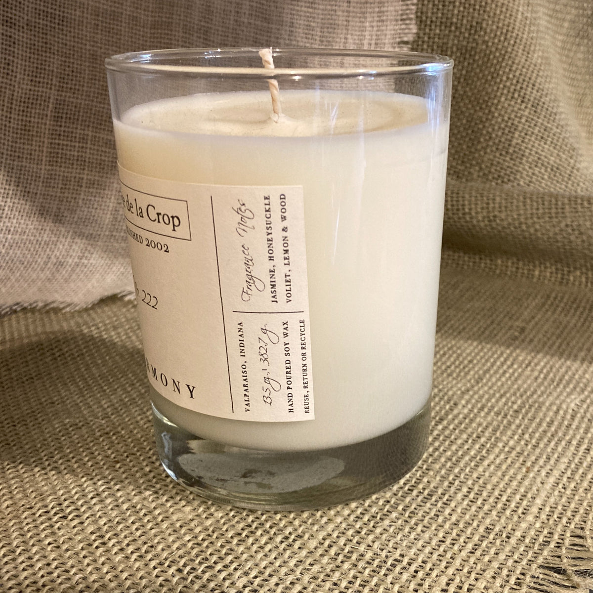 Soy Candle - Harmony (Honeysuckle)
