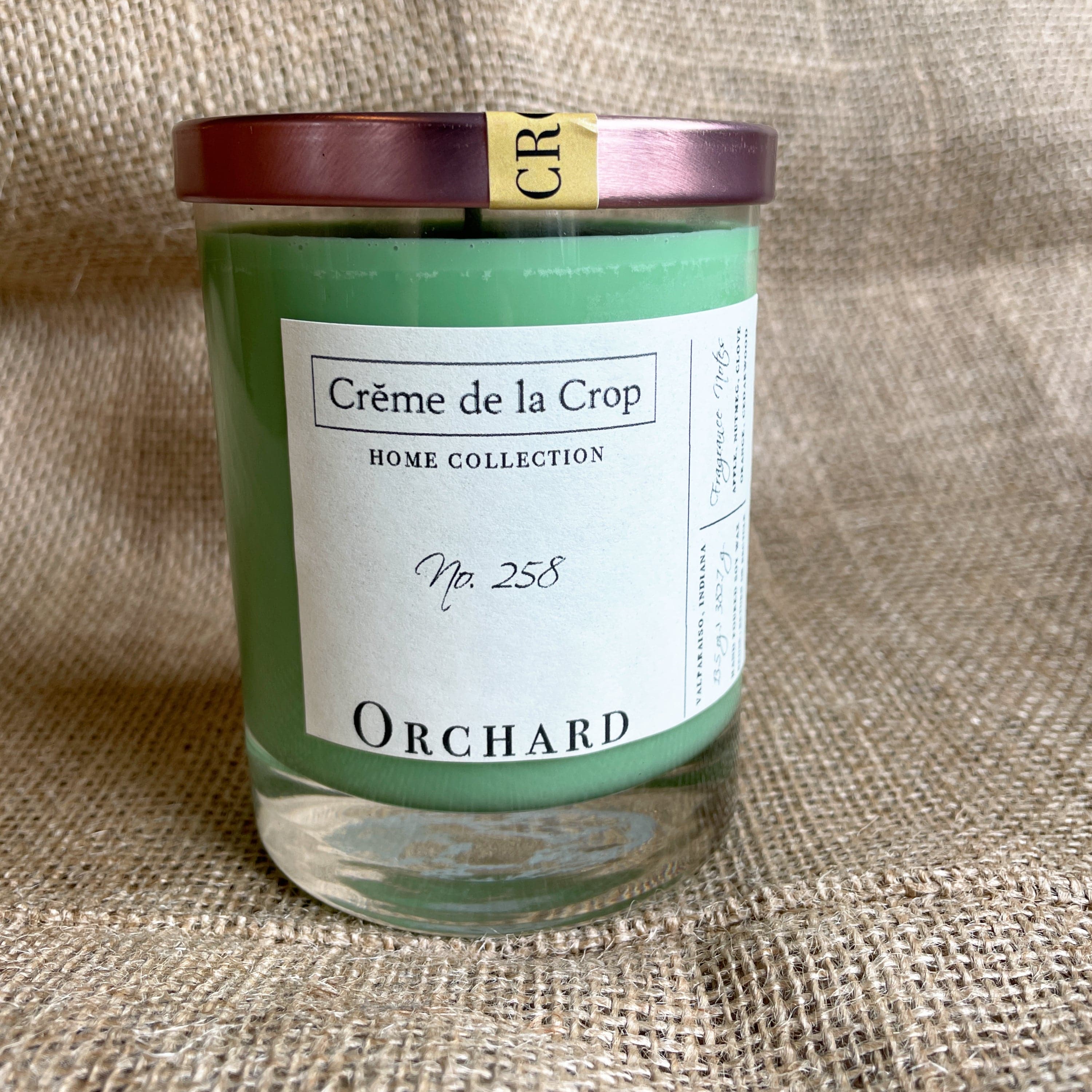 Creme de la Crop With Lid Creme de la Crop Soy Candle - Orchard (Crisp Apple)