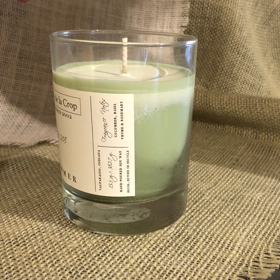 Soy Candle - Summer (Cucumber &amp; Basil)