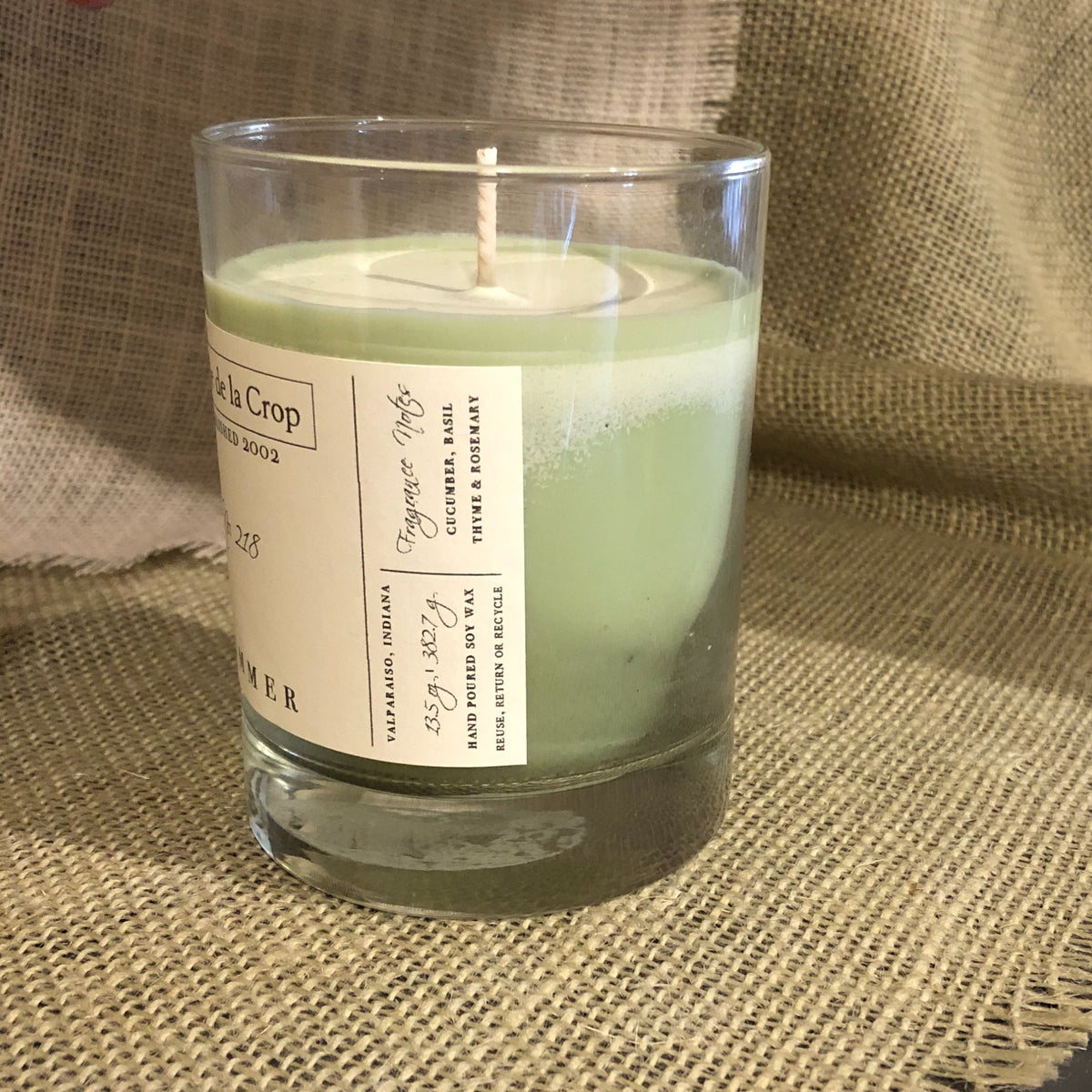 Soy Candle - Summer (Cucumber &amp; Basil)