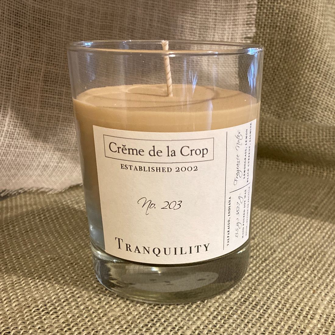 Soy Candle - Tranquility (Lemongrass &amp; Black Currant)