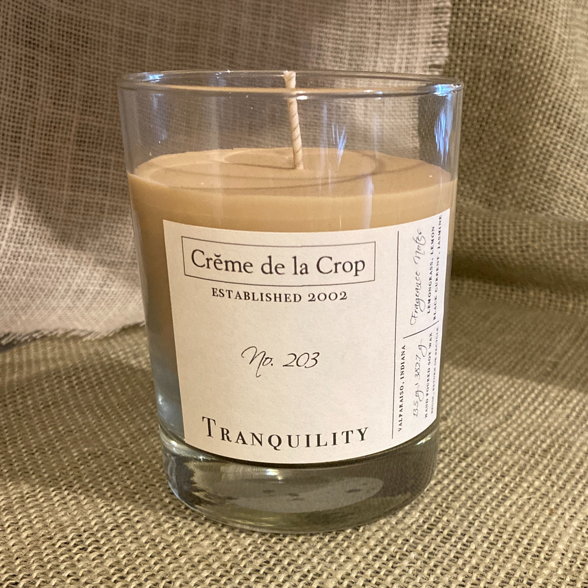 Soy Candle - Tranquility (Lemongrass &amp; Black Currant)