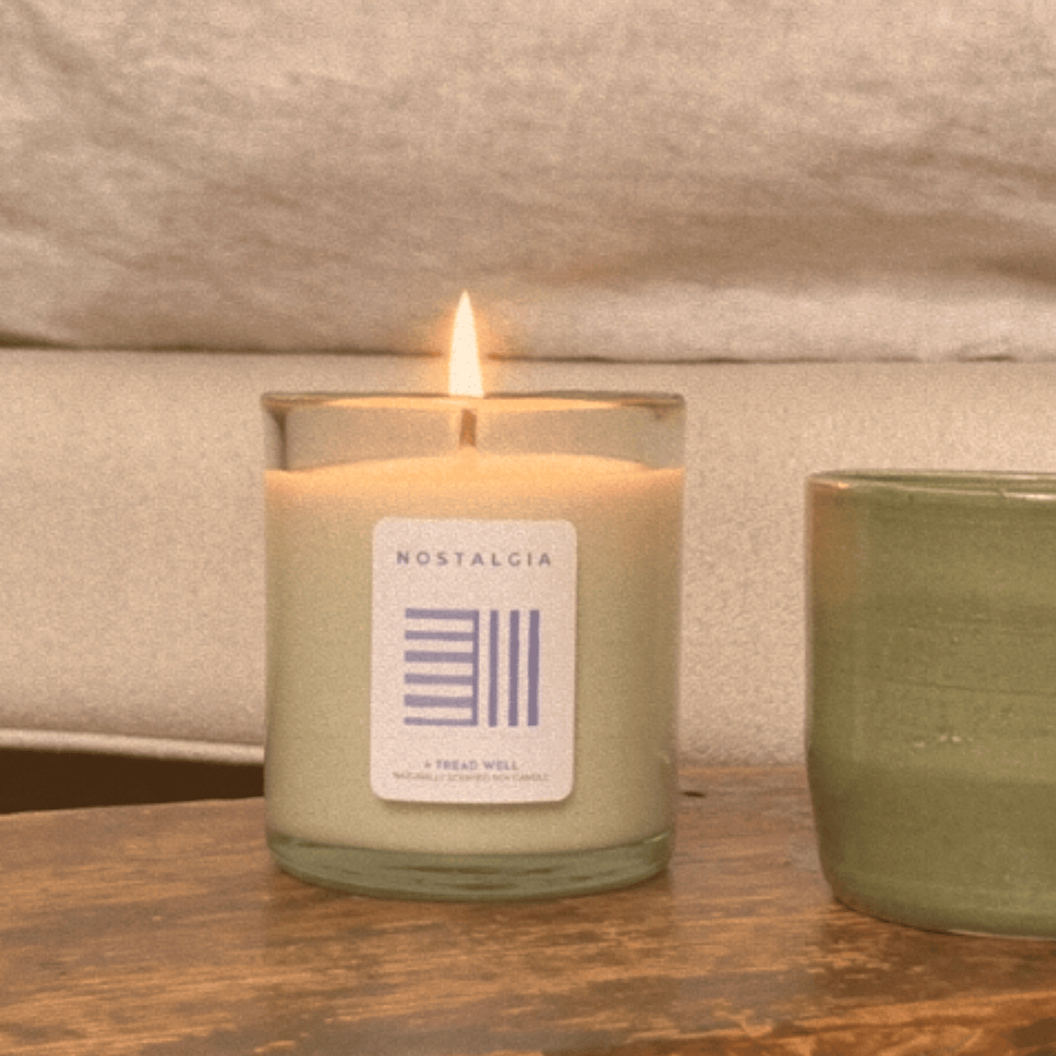 &amp; Tread Well Candle Natural Candle - Nostalgia