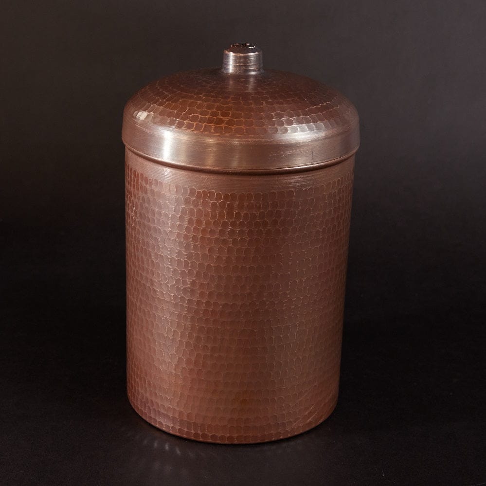 Sertodo Canisters 8x6 inch, 3.25 quart / Patina Copper Kitchen Canisters - Individual Sizes