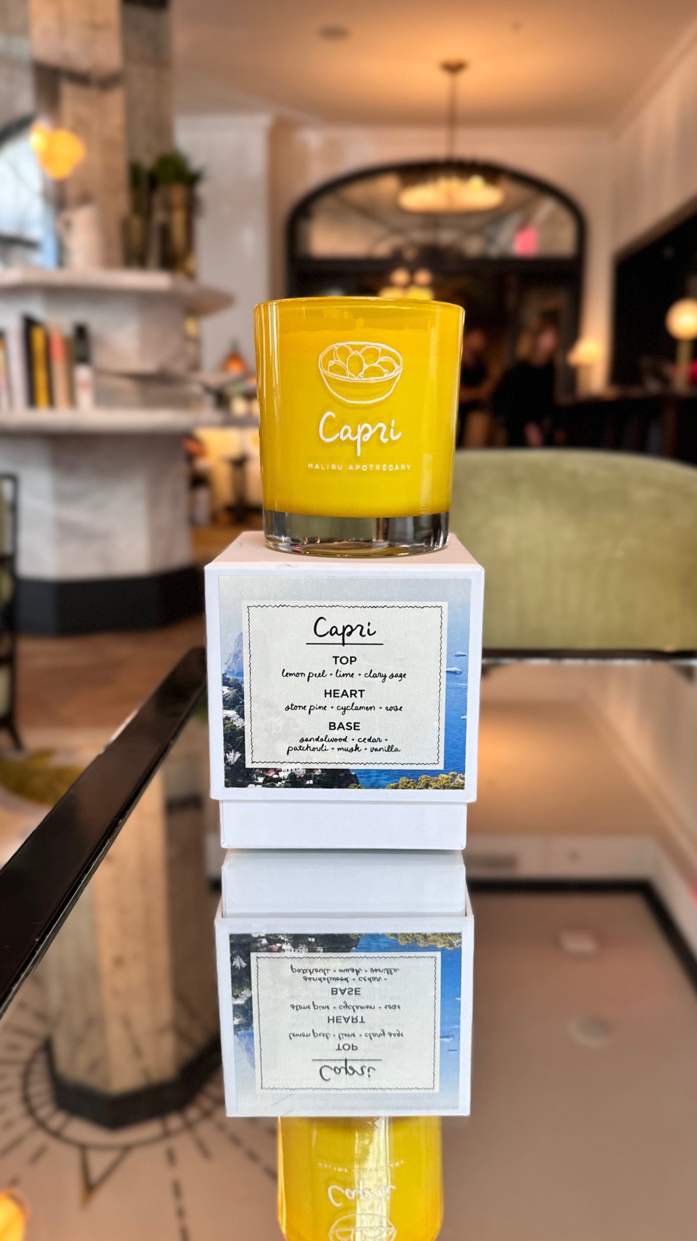 Malibu Apothecary Candle CAPRI • lemon peel &amp; sage