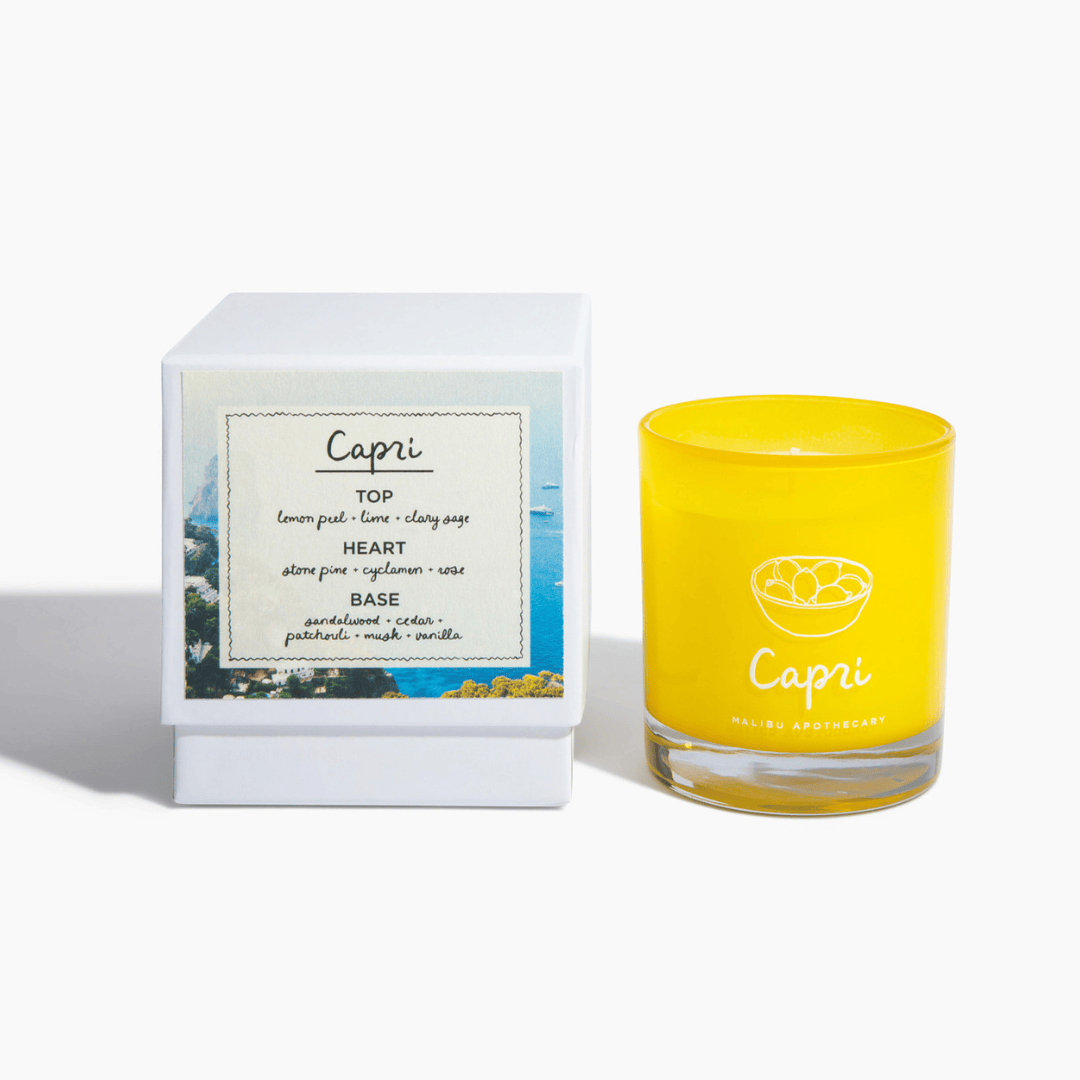 Malibu Apothecary Candle CAPRI • lemon peel &amp; sage