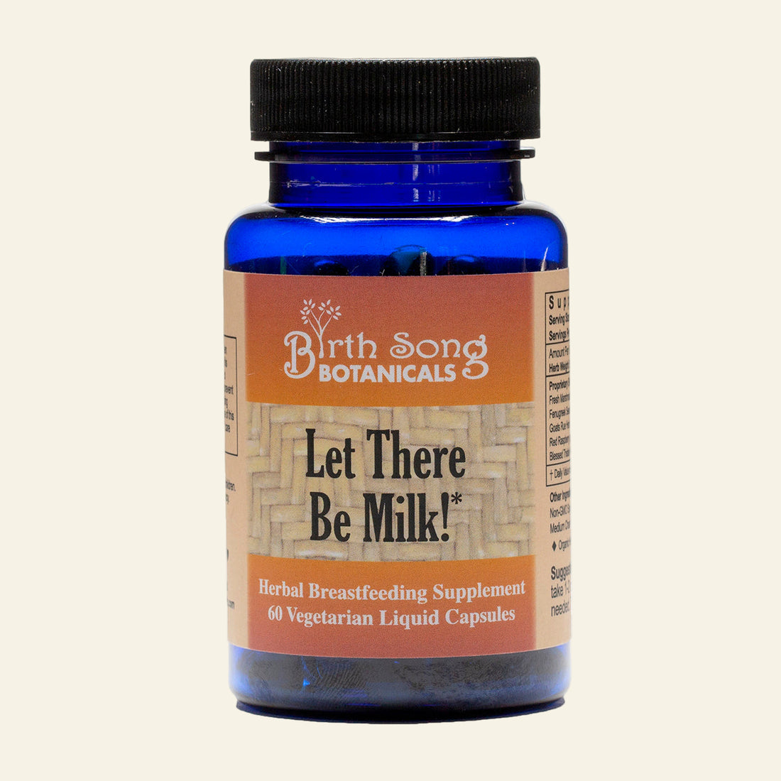 Blue bottle of &