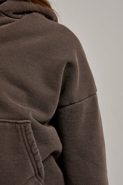 Rosie Cropped Zip-Up Hoodie