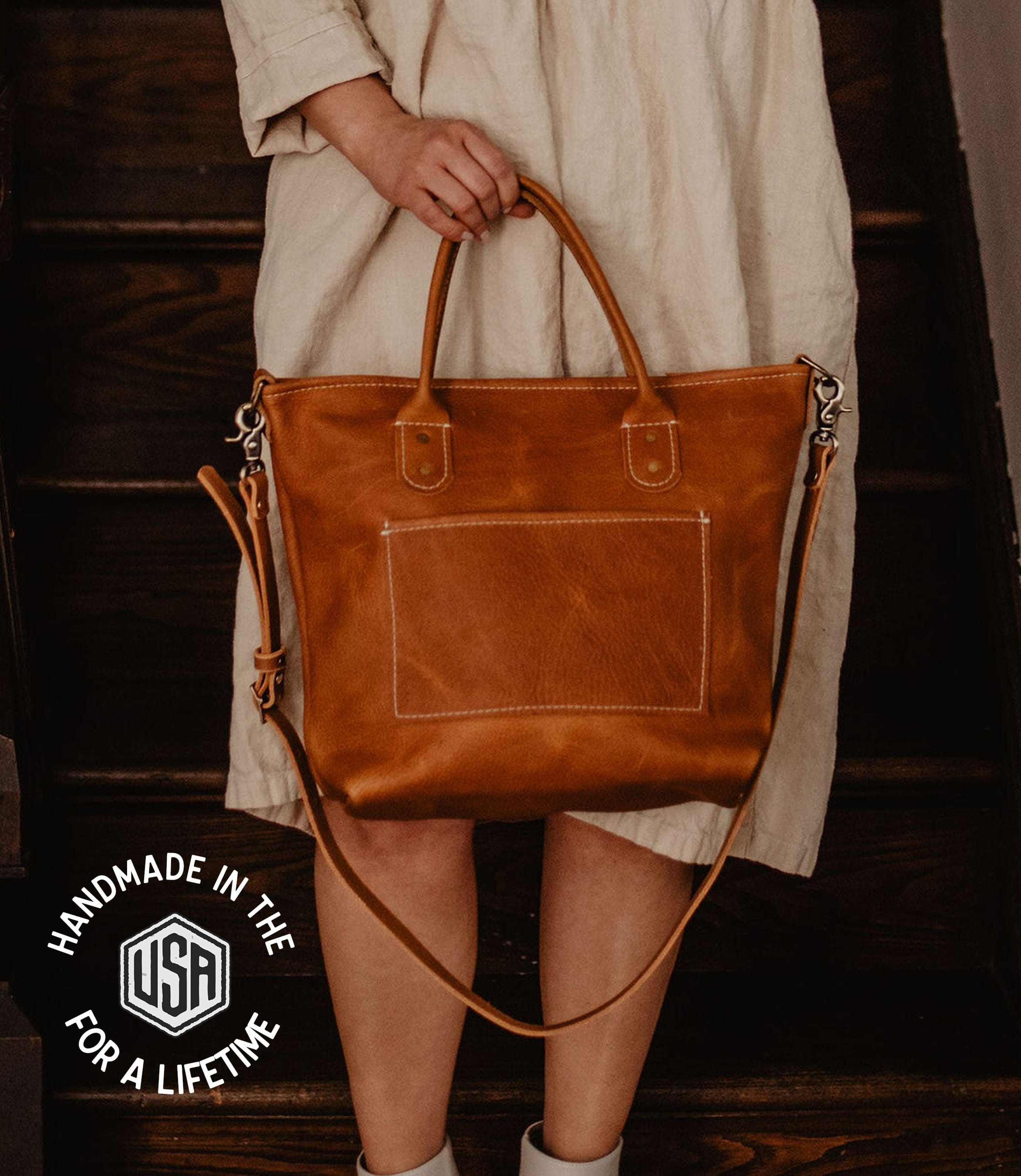 The Local Branch Leather Caravan Bag Daytripper - USA Made