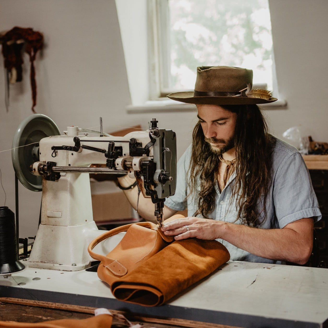 The Local Branch Leather Caravan Bag Weekender - USA Made