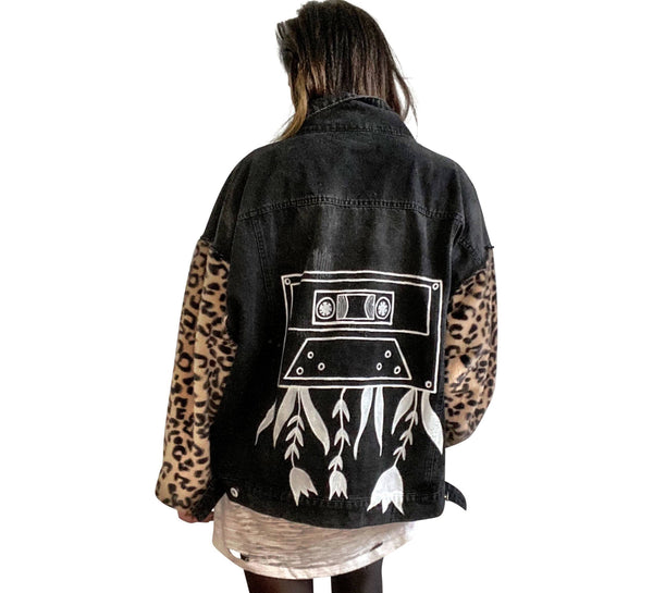 Wren + Glory JACKETS One Size Wren + Glory 'CASSETTE LIFE' Denim Jacket