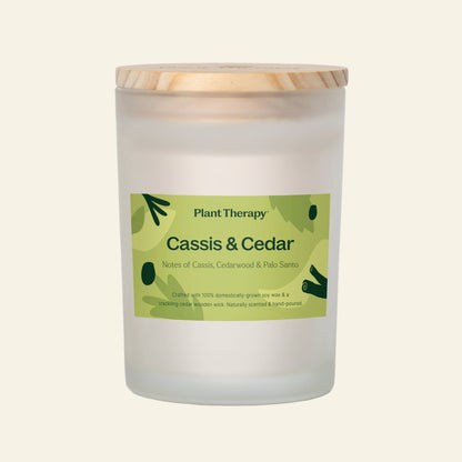 Cassis &amp; Cedar Naturally Scented Candle - My American Goods