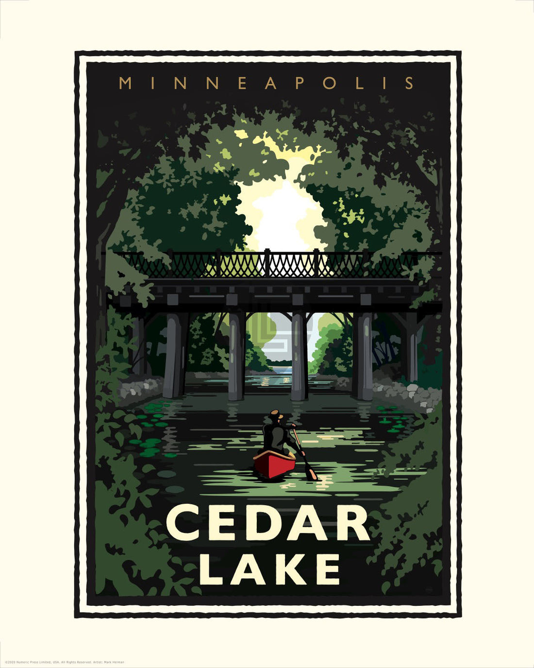 Landmark MN | Cedar Lake Minneapolis Art Print - My American Goods