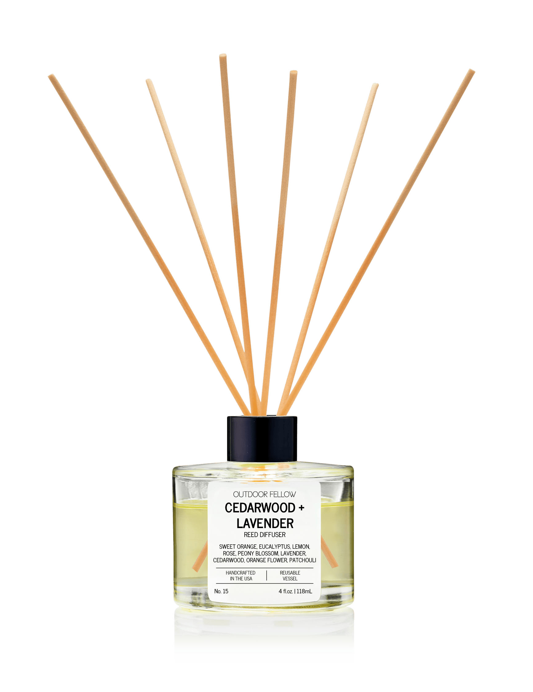 Outdoor Fellow Reed Diffuser Cedarwood and Lavender Reed Diffuser