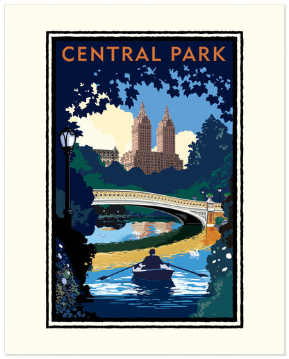 Landmark NY | Central Park Bridge Day NYC Art Print - My American Goods