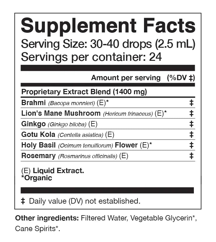 Anima Mundi Herbal supplements CEREBRUM Tonic | Nootropic + Cognitive Support*