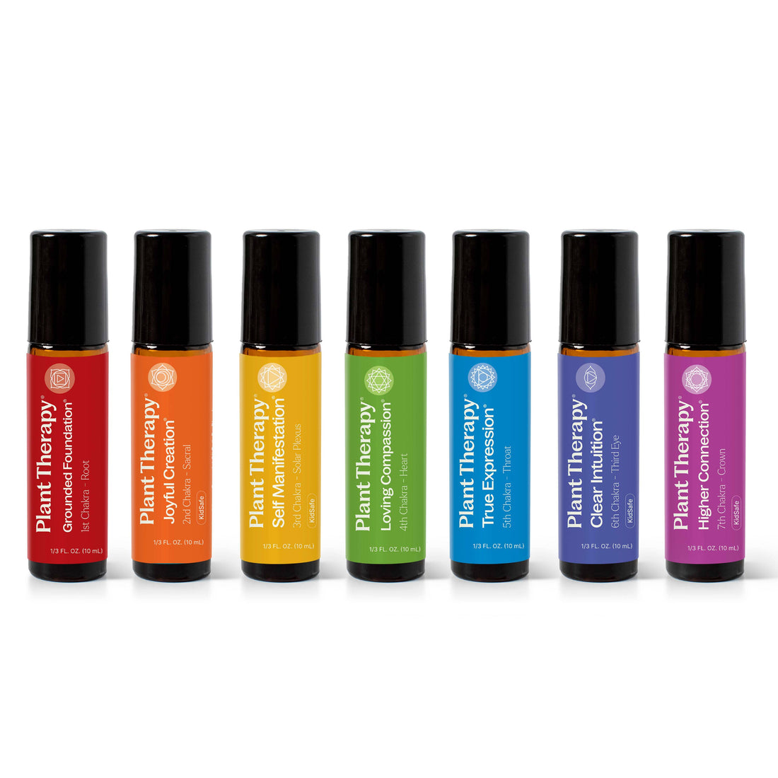 Plant Therapy Essential Oil Chakra Blends Essential Oil Roll-On Set