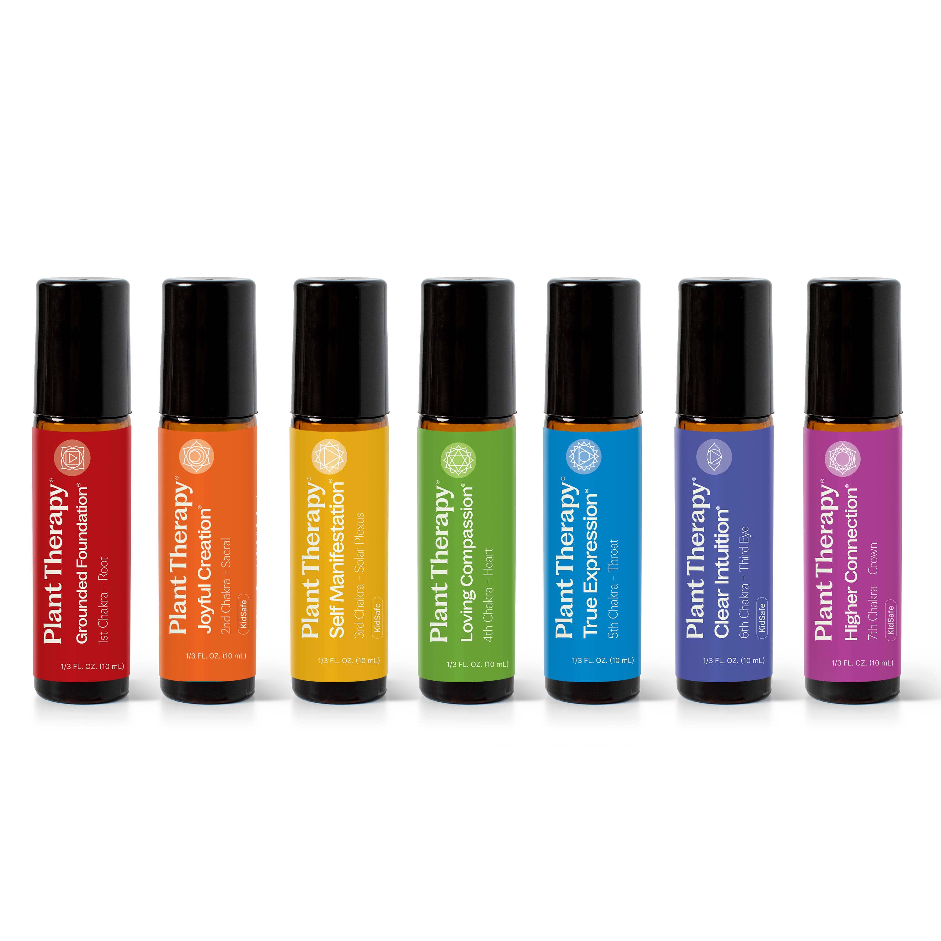 Plant Therapy Essential Oil Chakra Blends Essential Oil Roll-On Set