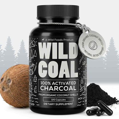 Activated Charcoal Capsules – 100% Organic Coconut Shells