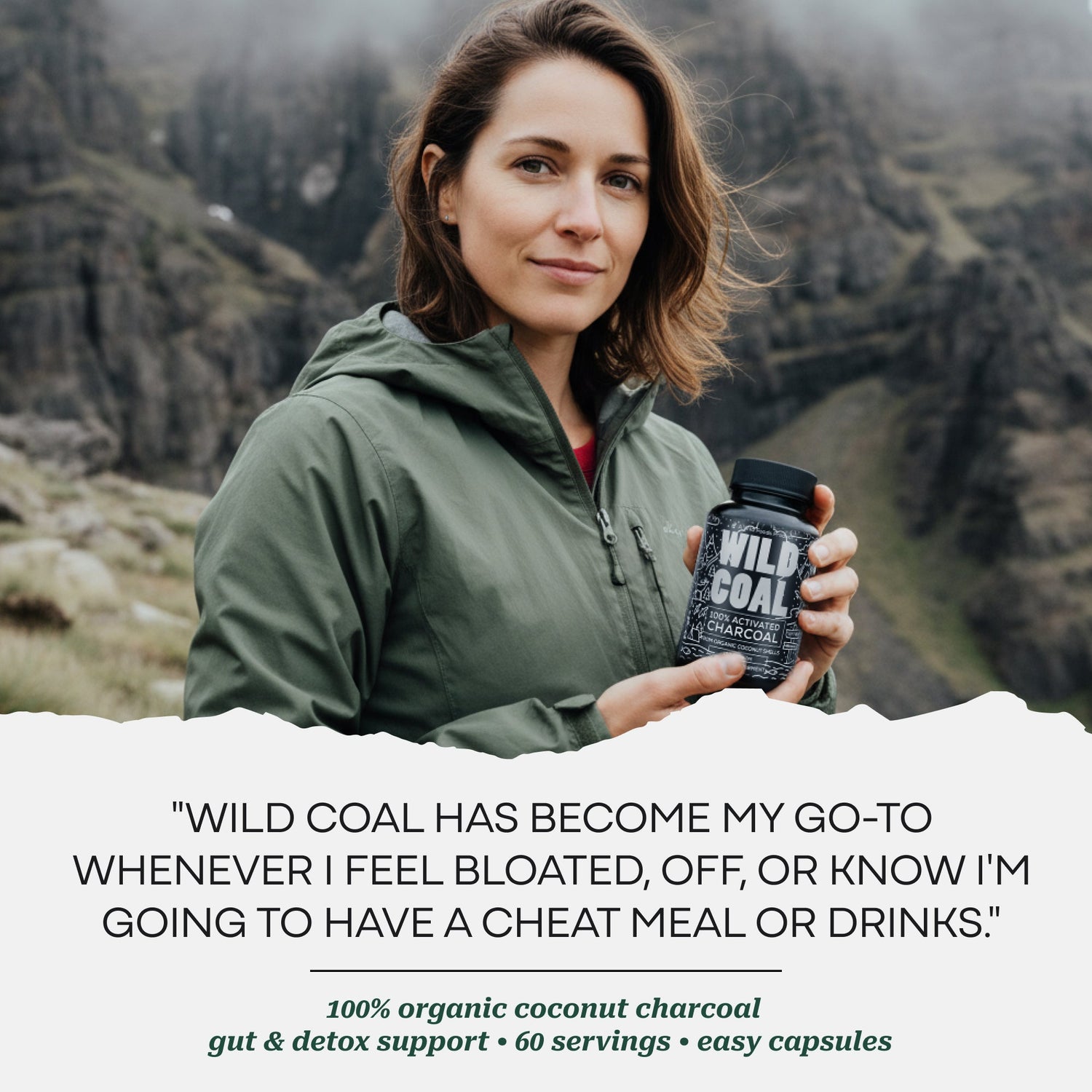 Activated Charcoal Capsules – 100% Organic Coconut Shells