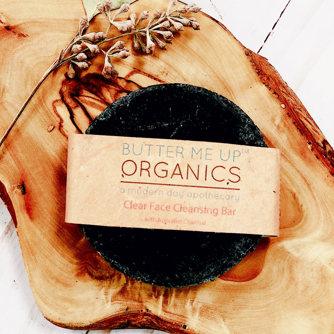 Black face cleansing bar with a &