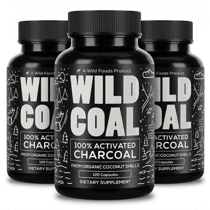 Activated Charcoal Capsules – 100% Organic Coconut Shells