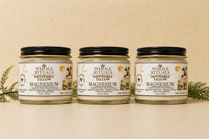 Whole Rituals Face Moisturizer 3 Pack - Save 15% (Best Value) Whipped Vegan Magnesium Balm