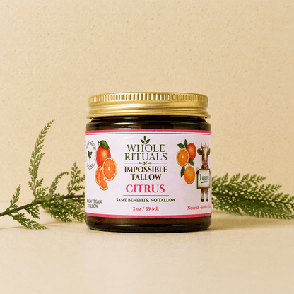 Whole Rituals Face Moisturizer 1 Jar Citrus Vegan Tallow Alternative Moisturizing Balm