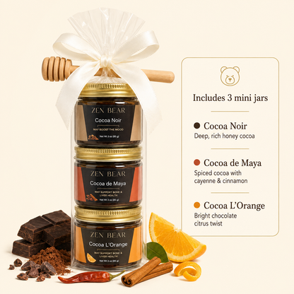 3-Flavor Honey Tea Mini Assortment – Organic Wellness Gift Set