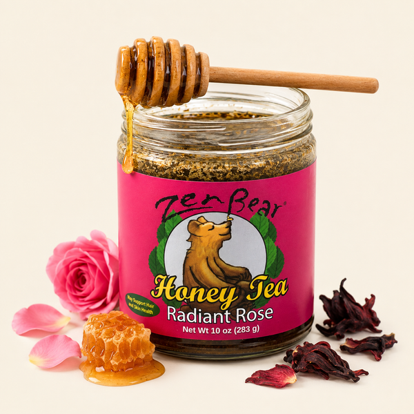 Radiant Rose Honey Tea – Organic Rose Hip Hibiscus Blend