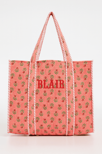 Erin Donahue Tice Tote Bag Pink Field Tote