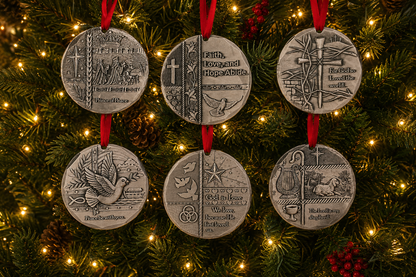 Bible Verse 6-Piece Ornament Set