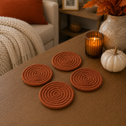 Fall Fabric Coasters
