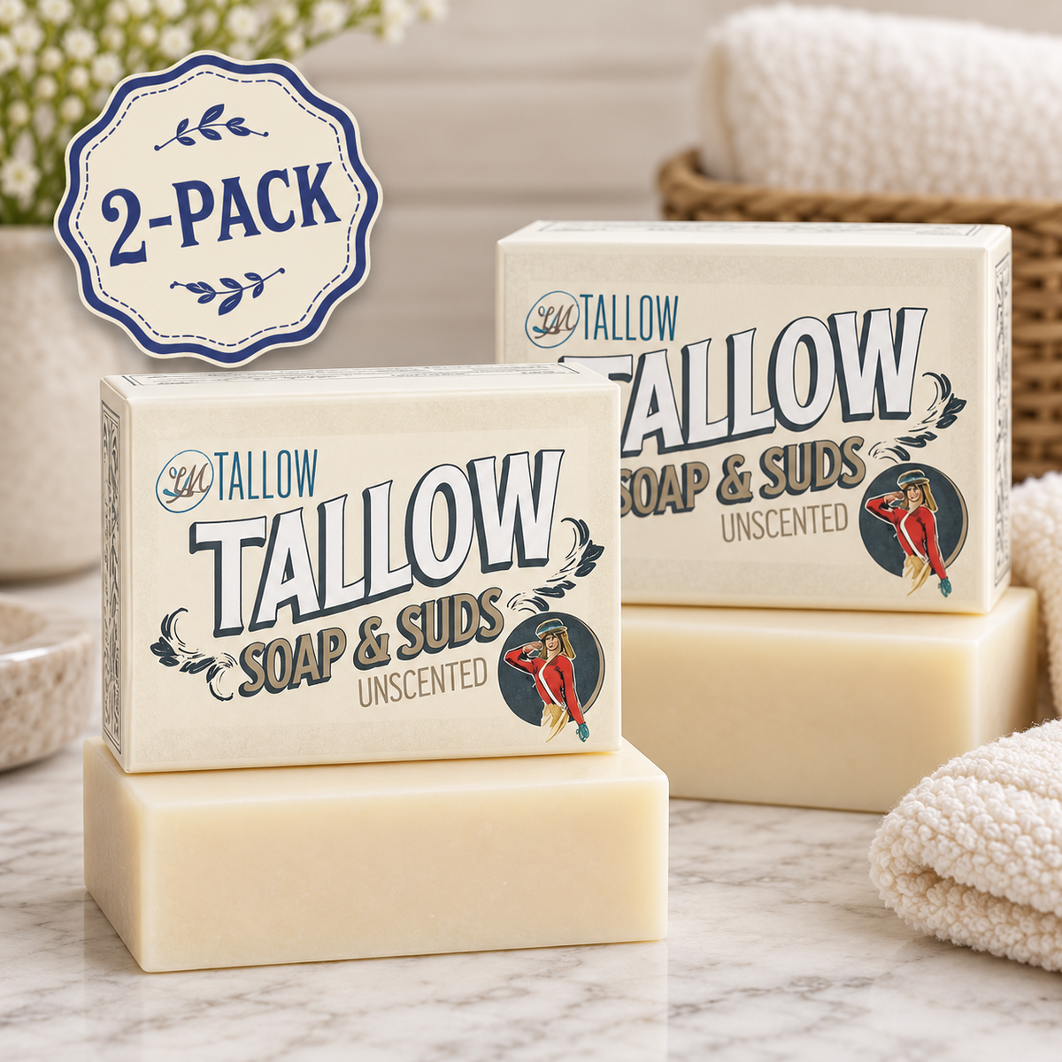 Tallow Bar Soap - Unscented