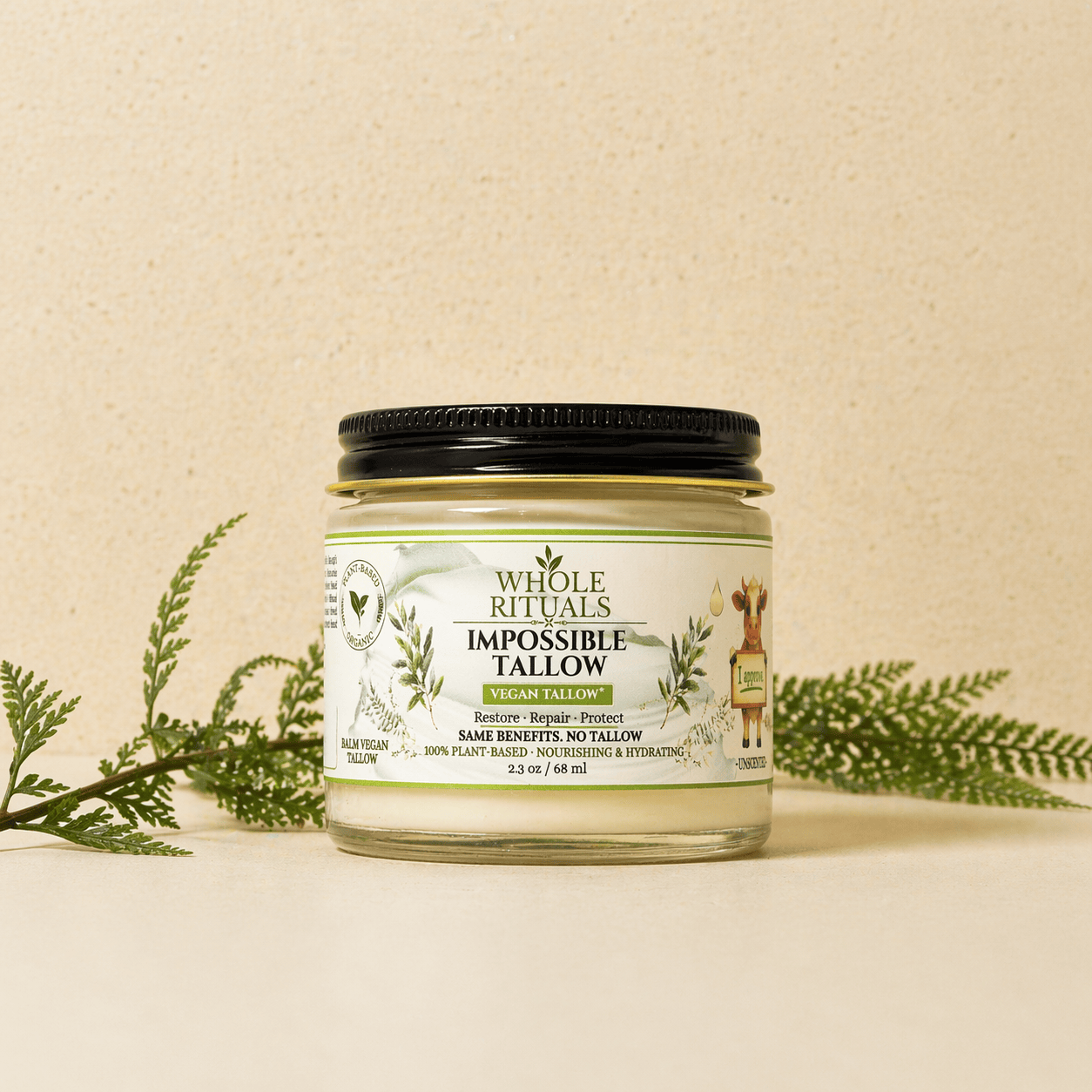 Whole Rituals Face Moisturizer 1 Jar Vegan Tallow Moisturizer - Unscented