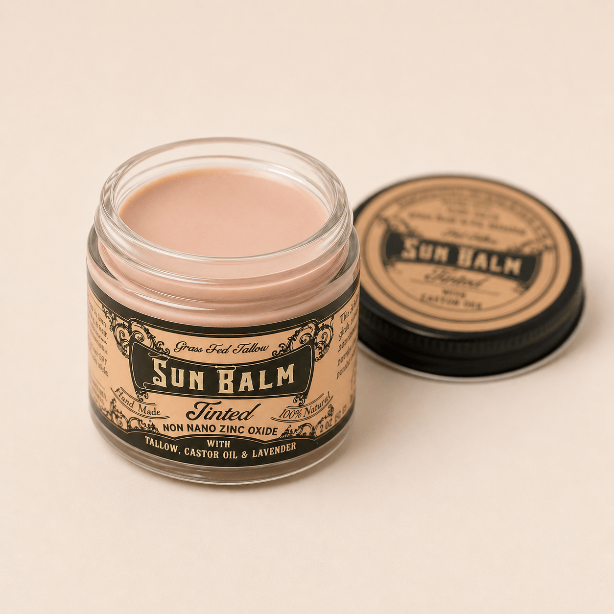 Roots and Leaves, LLC Sun Balm - Tinted Tallow Lavender Sunscreen