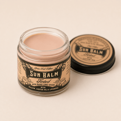 Roots and Leaves, LLC Sun Balm - Tinted Tallow Lavender Sunscreen