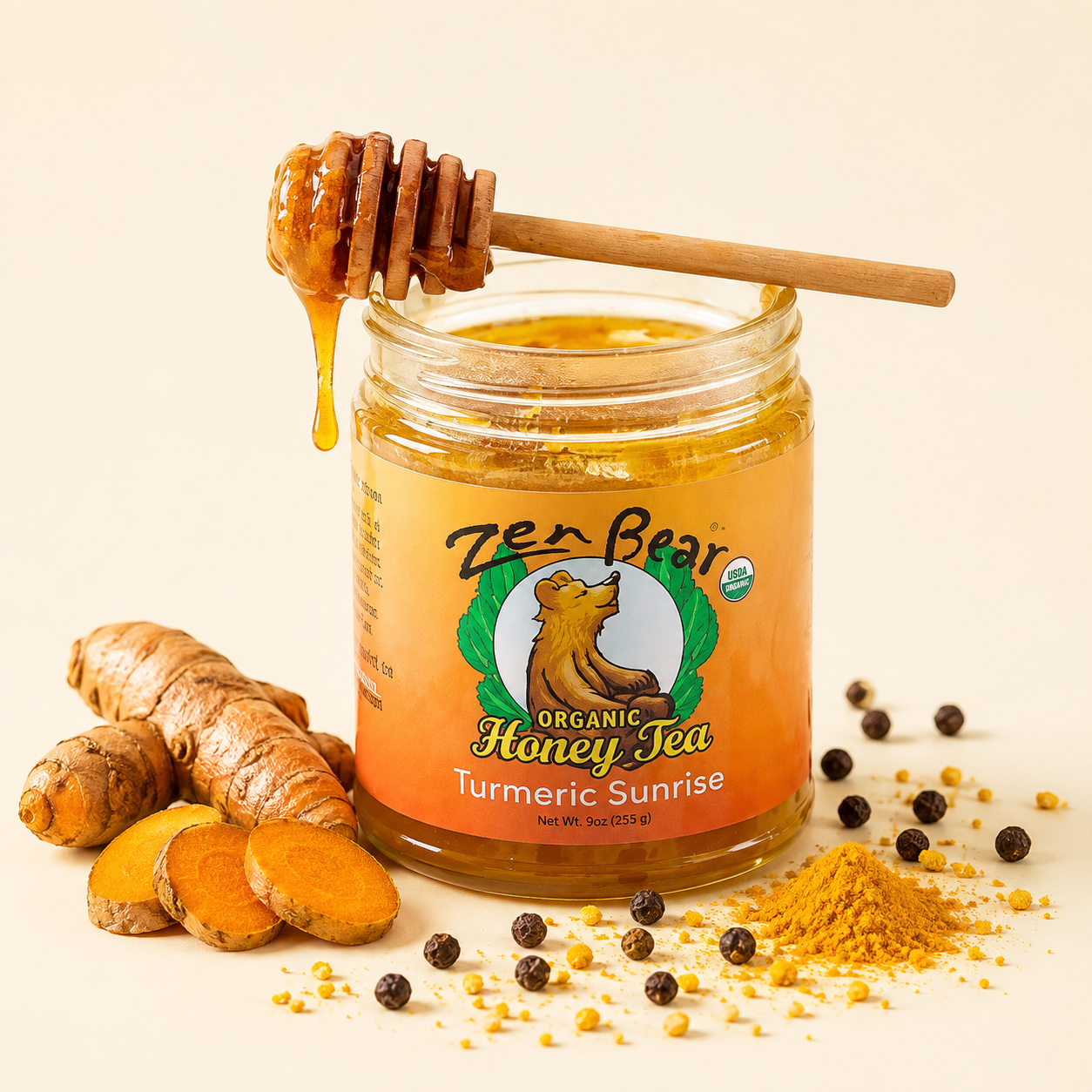 Award-Winning Organic Turmeric Sunrise Honey Tea