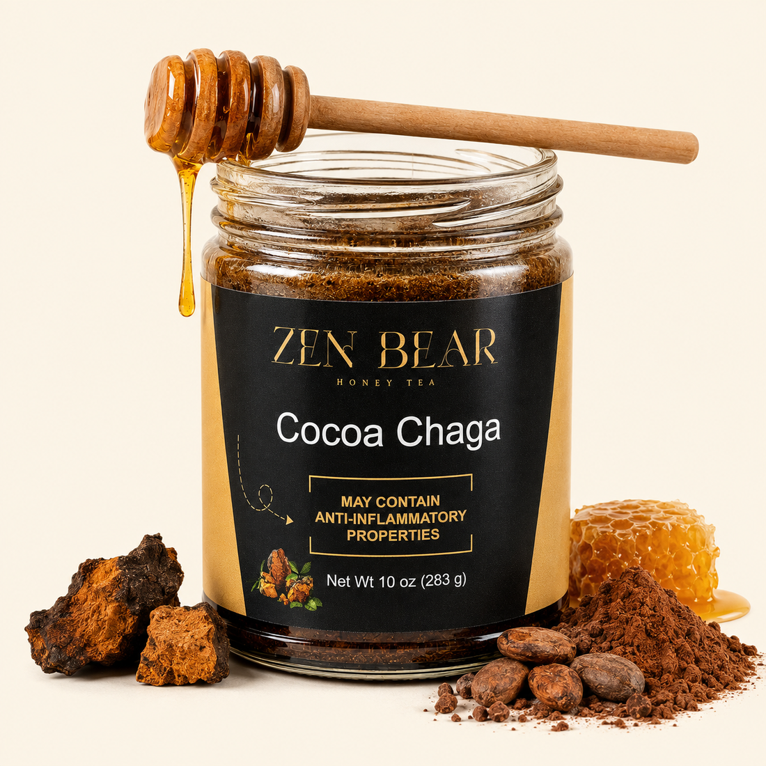 Cocoa Chaga – Honey Cocoa with Chaga Mushroom for Immune &amp; Energy Support