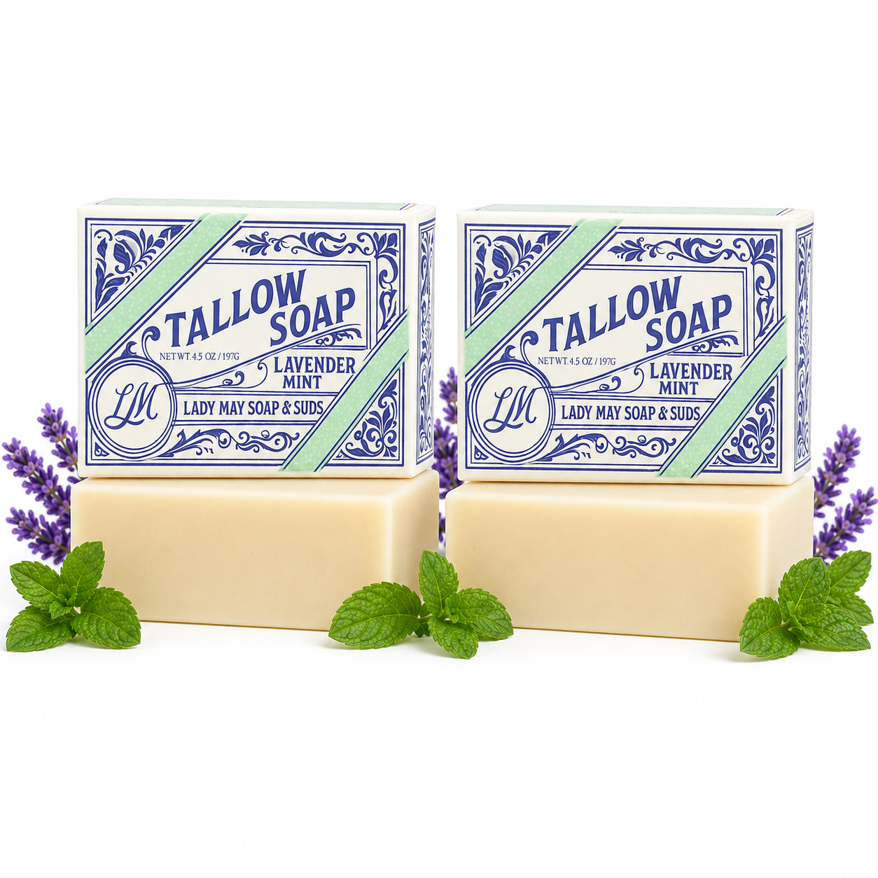 Tallow Bar Soap - Lavender Mint