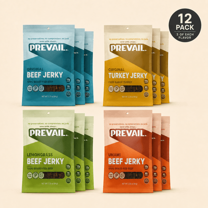 PREVAIL Jerky Jerky Prevail High Noon Jerky Variety – 12-Pack