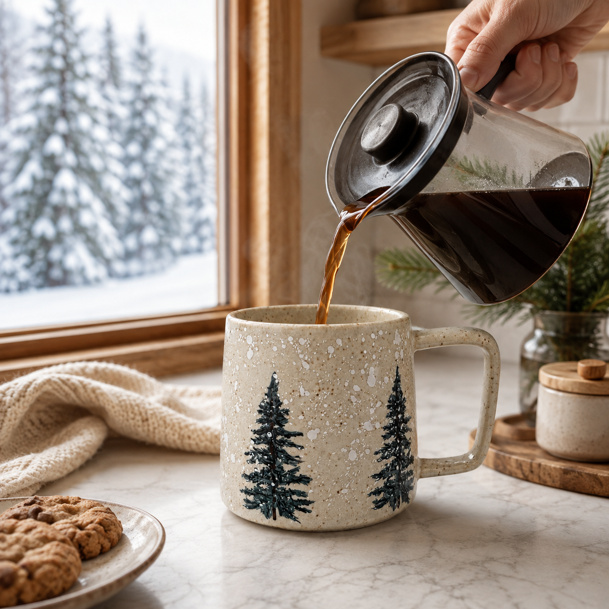 Snowy Trees Mug