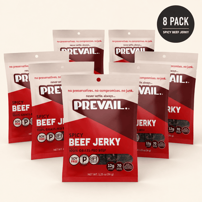 Prevail Spicy Beef Jerky – 8-Pack