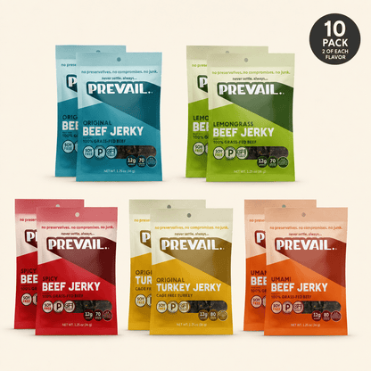 Prevail Beef Jerky Variety Pack – 10 Bags