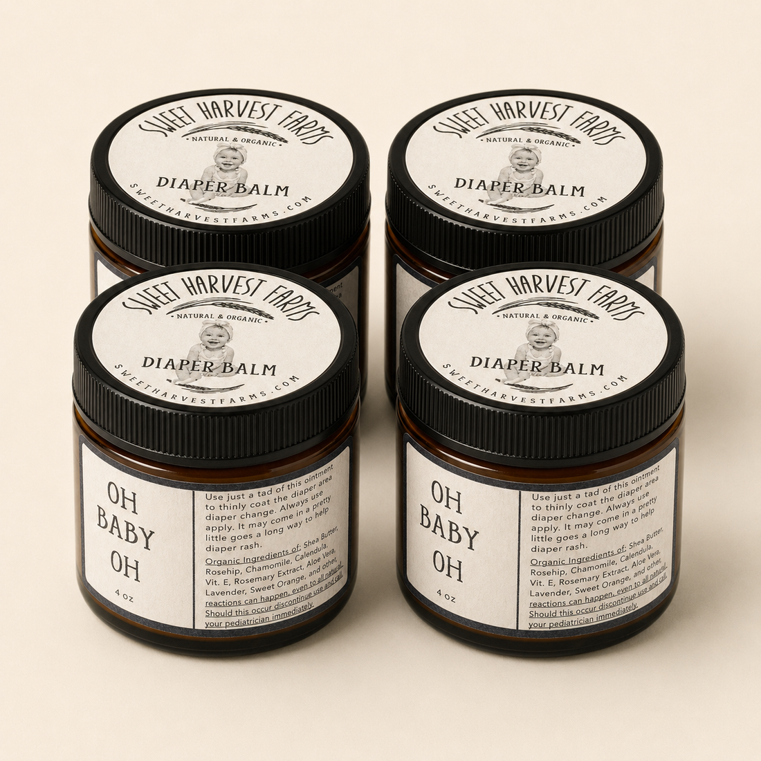 Wholesale Oh Baby Oh Barrier Balm, 4-Pack