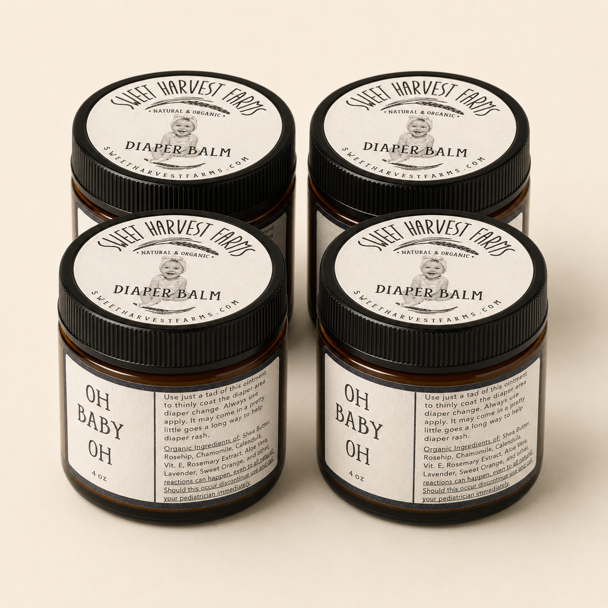 Wholesale Oh Baby Oh Barrier Balm, 4-Pack
