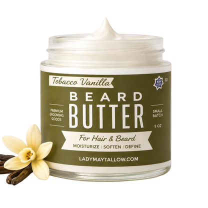 Natural Beard Butter for Men Tobacco Vanilla