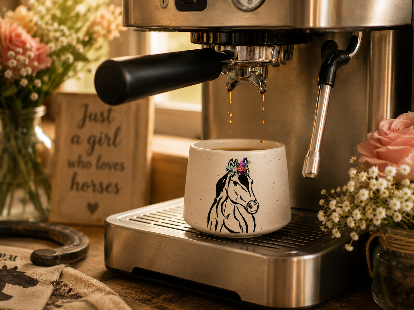 Horse Flower Crown Cup