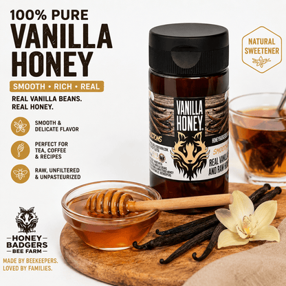 Honey Badgers Bee Farm Honey Honey Badgers Vanilla Honey