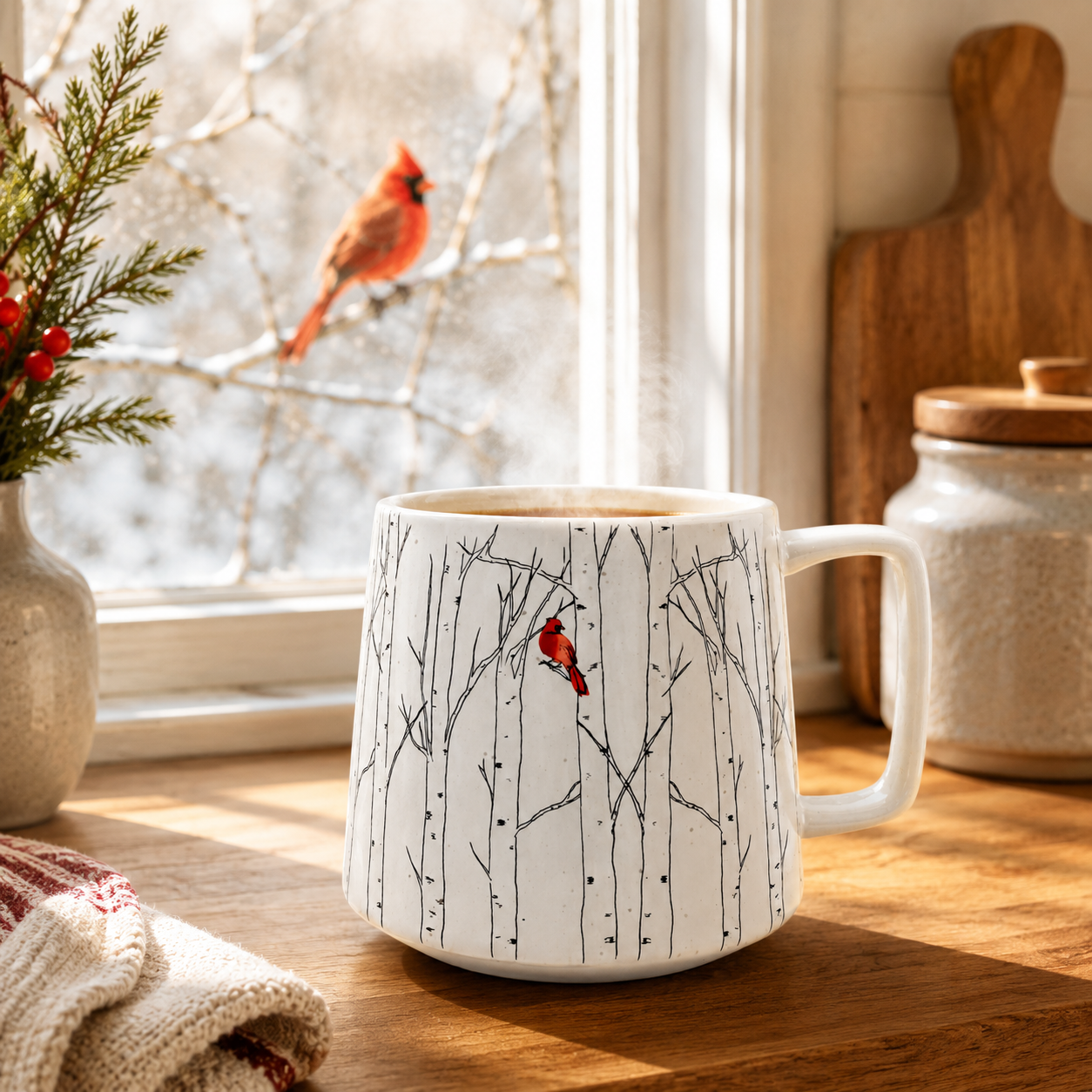 Cardinal In The Grove Mug